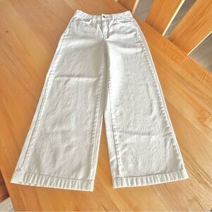 ZARA white ankle length jeans 6